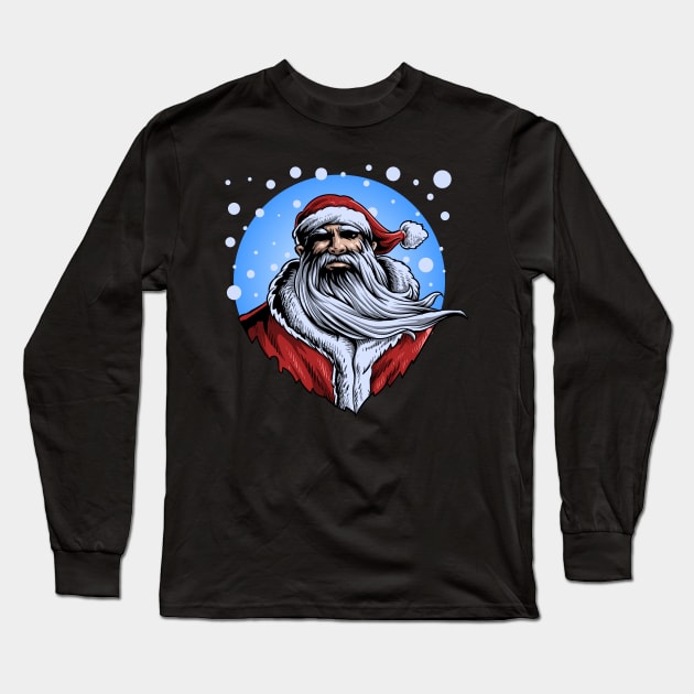 masculine santa Long Sleeve T-Shirt by bondan_marshall